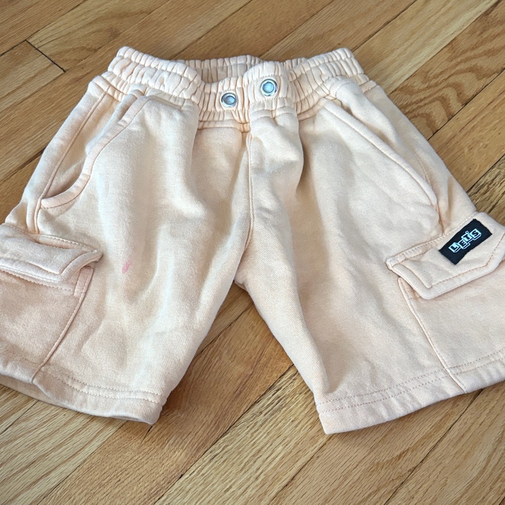 Peach Kids Cargo Shorts